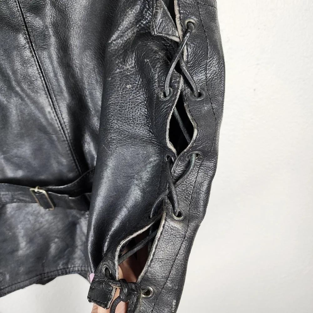 LONDON STUDDED MOTORCYCLE VEST